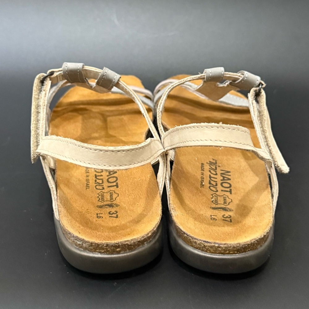 NAOT Judith Sandal T-Strap Contrasting Color Strappy Sandals Size 37 L6 - Picture 4 of 15